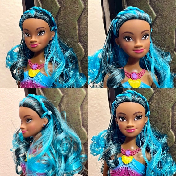 Poupee Barbie lumineuse sirene arc en ciel Cove OOAK Etsy Canada