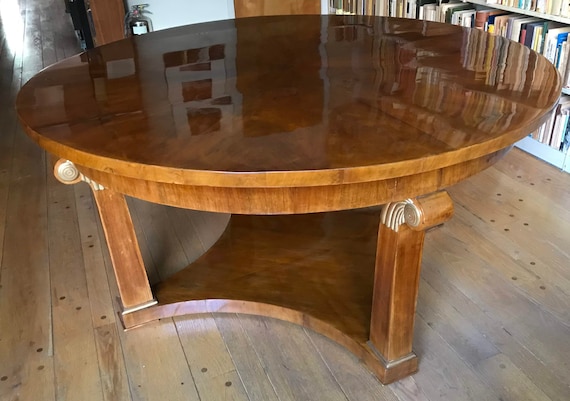 Open To Best Offer Biedermeier Center Table Etsy