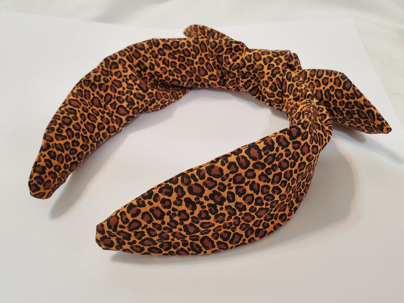 animal print knot headband