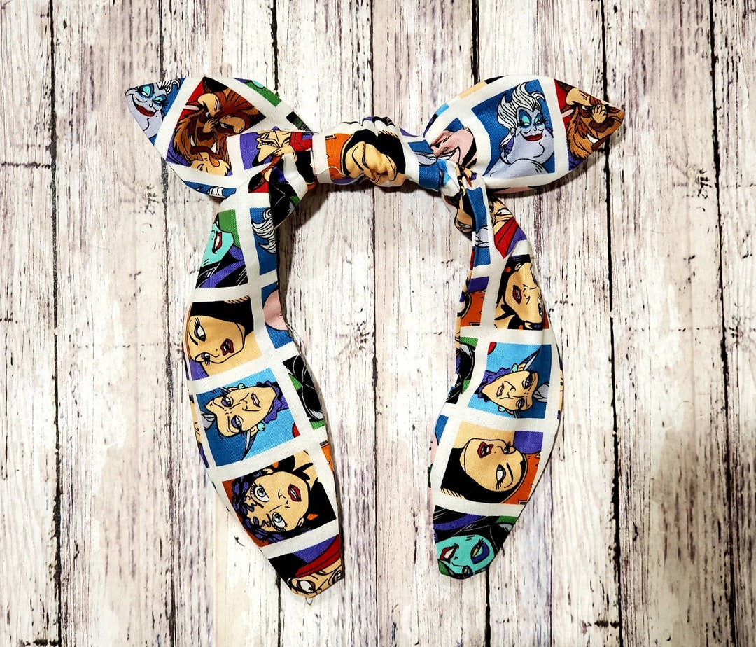 Disney Villains Cameo Top Knot Headband Disney Princess Etsy