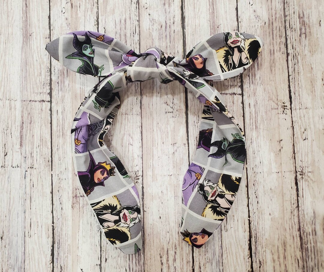 Disney Villains Cameo 2 Top Knot Headband, Disney Female Villains