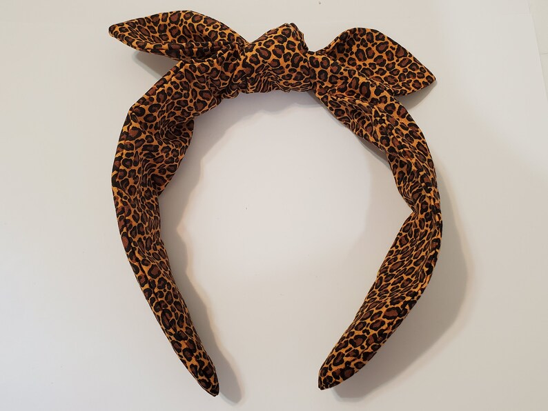 animal print knot headband