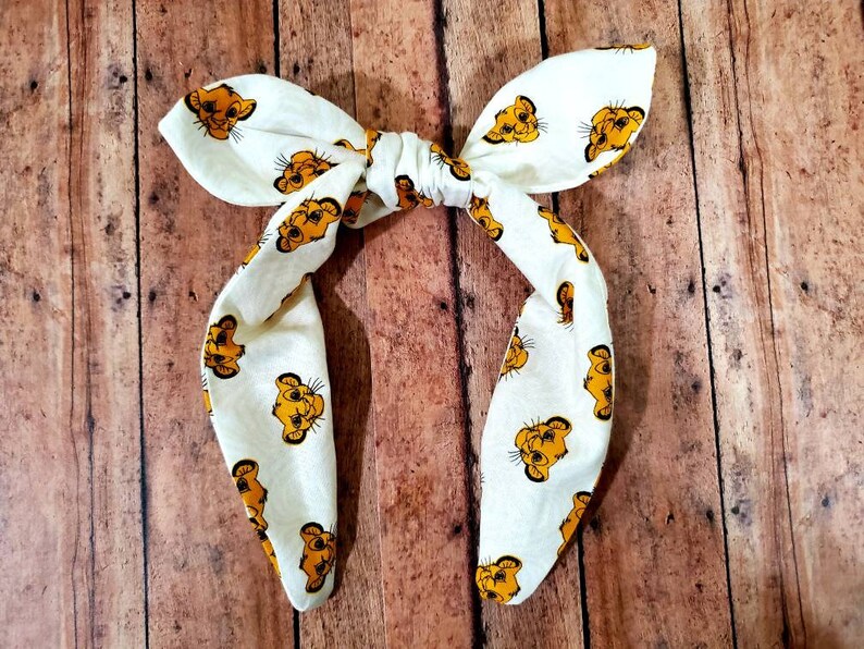 Zebra Lion King Simba Knotty Bow Headband Headband Disney Etsy