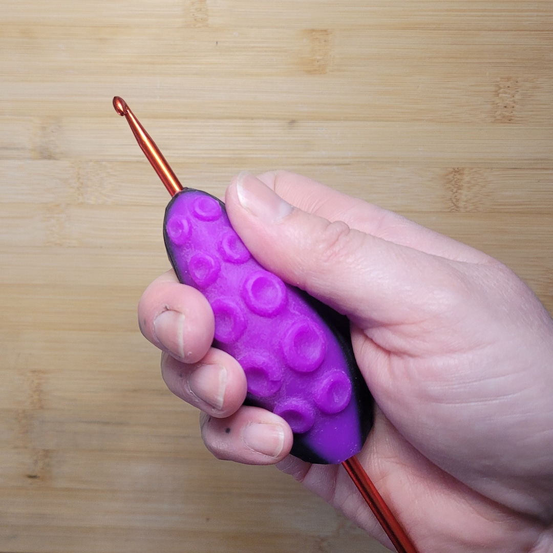 Tentacle Crochet Hook Sleeve, Crochet Hook Sleeve, Ergonomic Crochet
