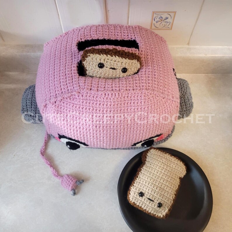 Crochet Pattern, Crochet Toaster Pattern, Crochet Toaster, Toaster ...