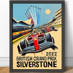 Ferrari Silverstone - Formula 1 Art Print - F1