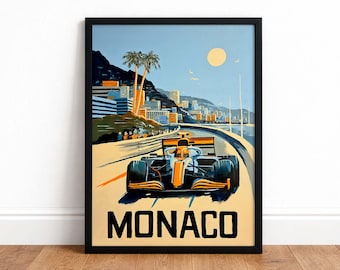 Diseño McLaren X Gulf Monaco - Impresión artística de Fórmula 1 - F1