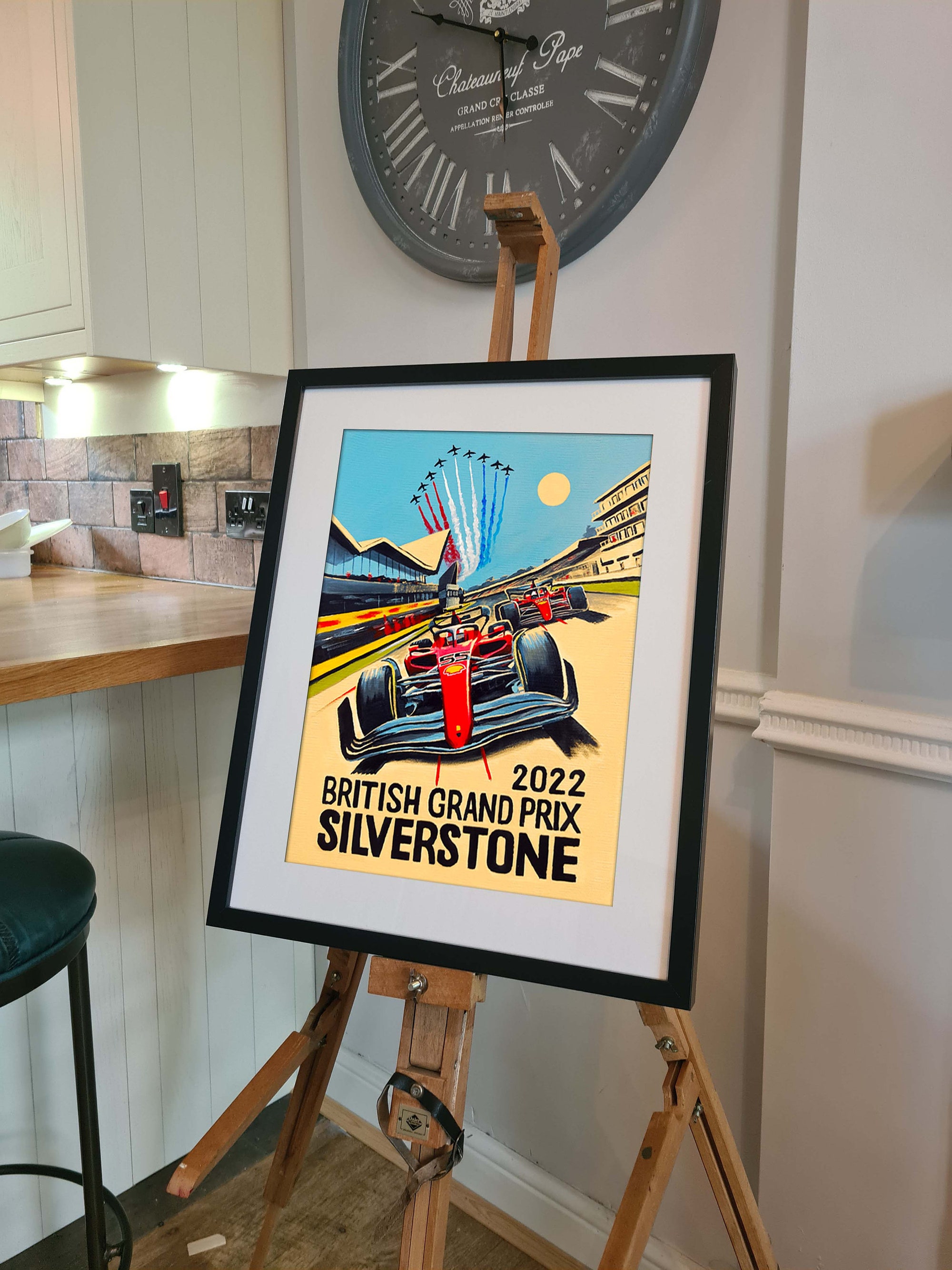 Sainz, Leclerc Silverstone - Formula 1 Poster