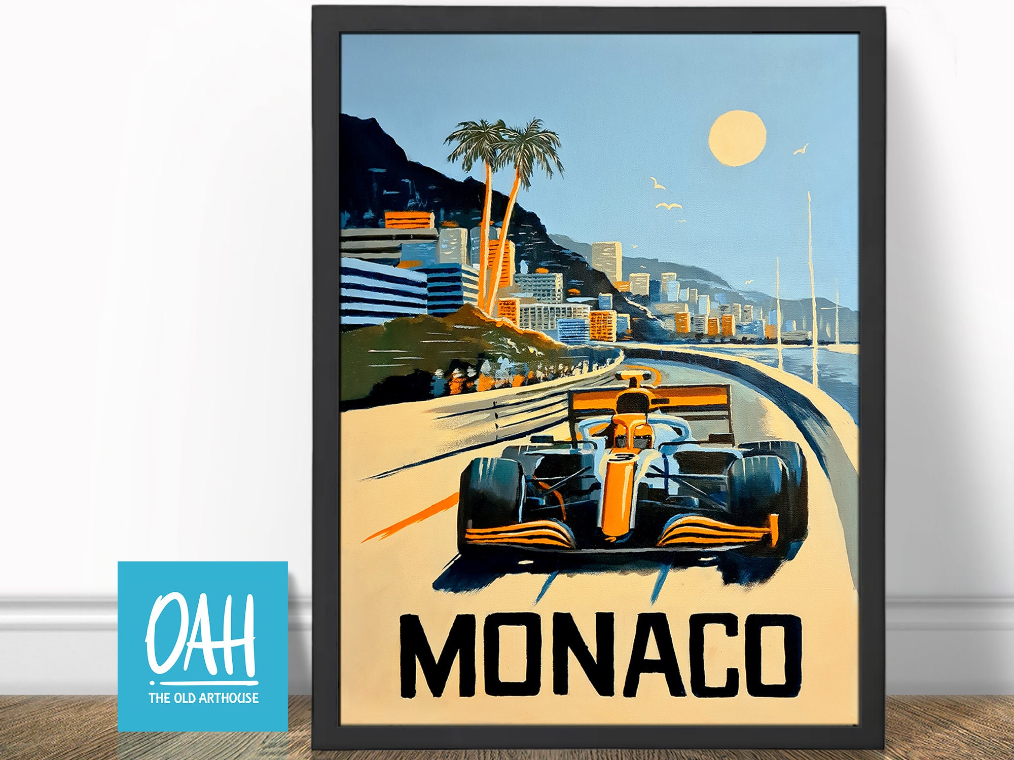 Mclaren X Gulf Monaco Livery Formula 1 Art Print - Etsy Norway