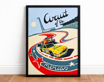 Daniel Ricciardo Circuit of the Americas - Formula 1 Art Print - F1