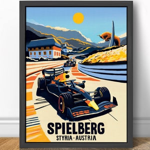 Verstappen Perez - Spielberg - Styria, Austria  - Formula 1 Art Print - F1