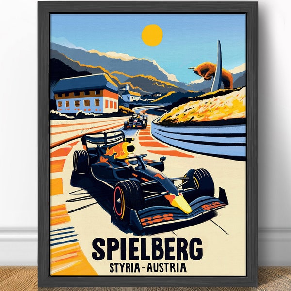 Verstappen Perez - Spielberg - Steiermark, Österreich - Formel 1 Kunstdruck - F1