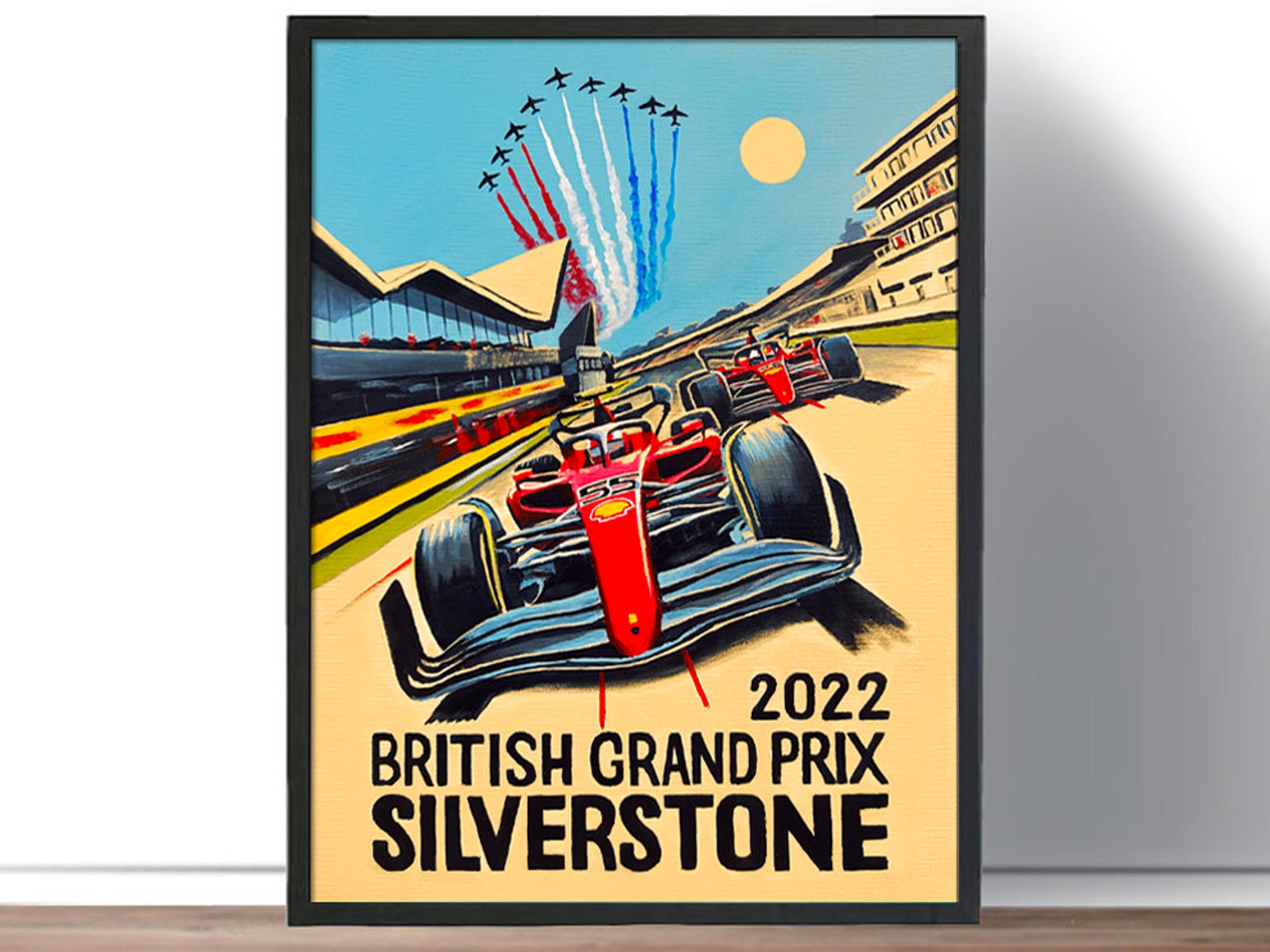 Sainz, Leclerc Silverstone - Formula 1 Poster