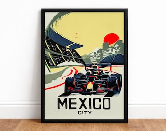 Sergio Perez Mexico City - Formula 1 Art Print - F1