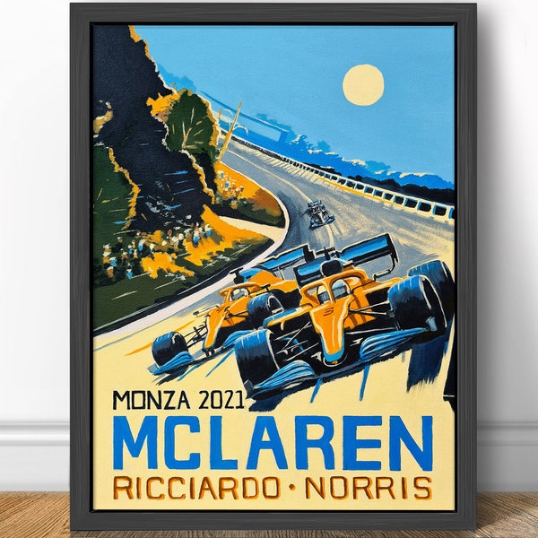McLaren 1-2 Monza - Formula 1 Art Print - F1