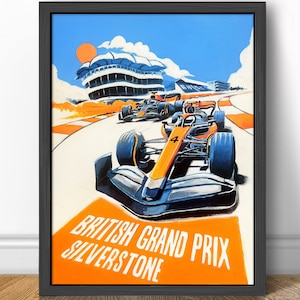 Norris, Verstappen, British Grand Prix, Silverstone 2023 - Formula 1 Art Print -F1 Fine Art Print