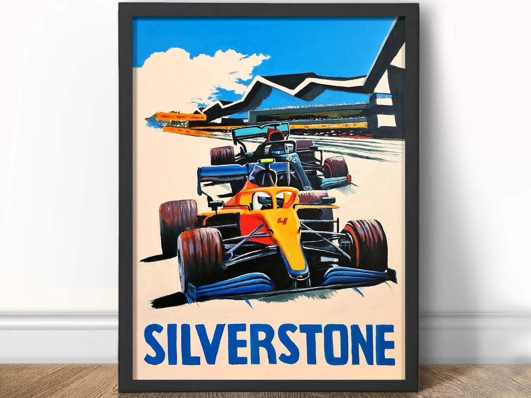 Mclaren X Mercedes Silverstone Formula 1 Art Print F1