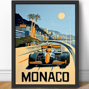 McLaren X Gulf Monaco Livery - Formula 1 Art Print - F1