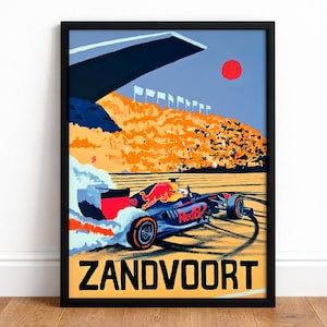Max Verstappen Zandvoort-Formuła 1 Art Print-F1