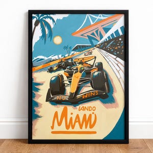 Lando Norris Miami Win - Stampa artistica di Formula 1