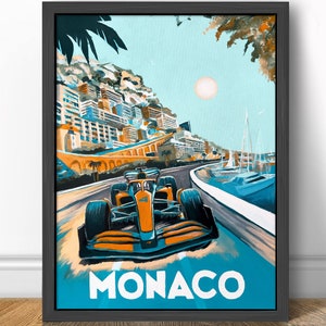 McLaren Monaco 2022 - Formula 1 Art Print -F1