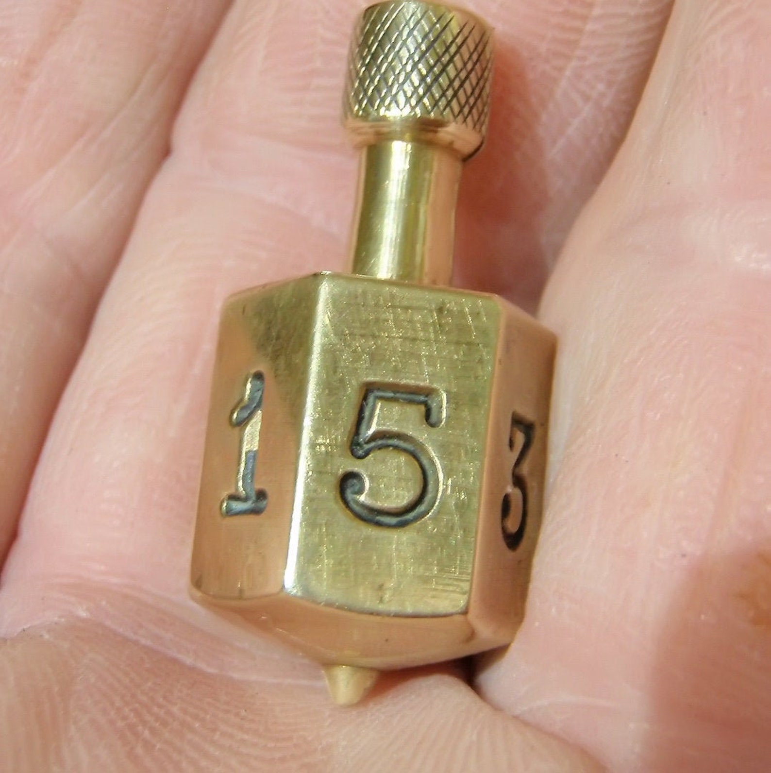 Spinning Brass Dice Etsy