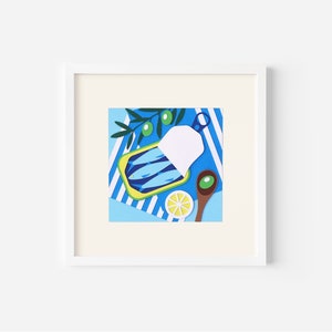 Framed cut paper collage, paper crafts, printed cut paper, wall art desk