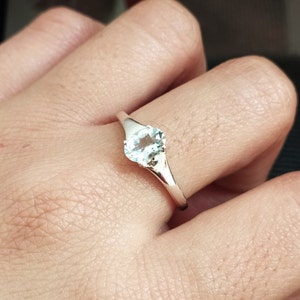 100% Natural Aquamarine Ring-925 Solid Sterling Silver-Jewelry Handmade-Fine Quality Aquamarine Birthstone-Unique Vintage Ring-Ring-81