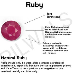 Star Ruby Stackable Ring: 925 Sterling Silver Round Cab Promise Ring image 9