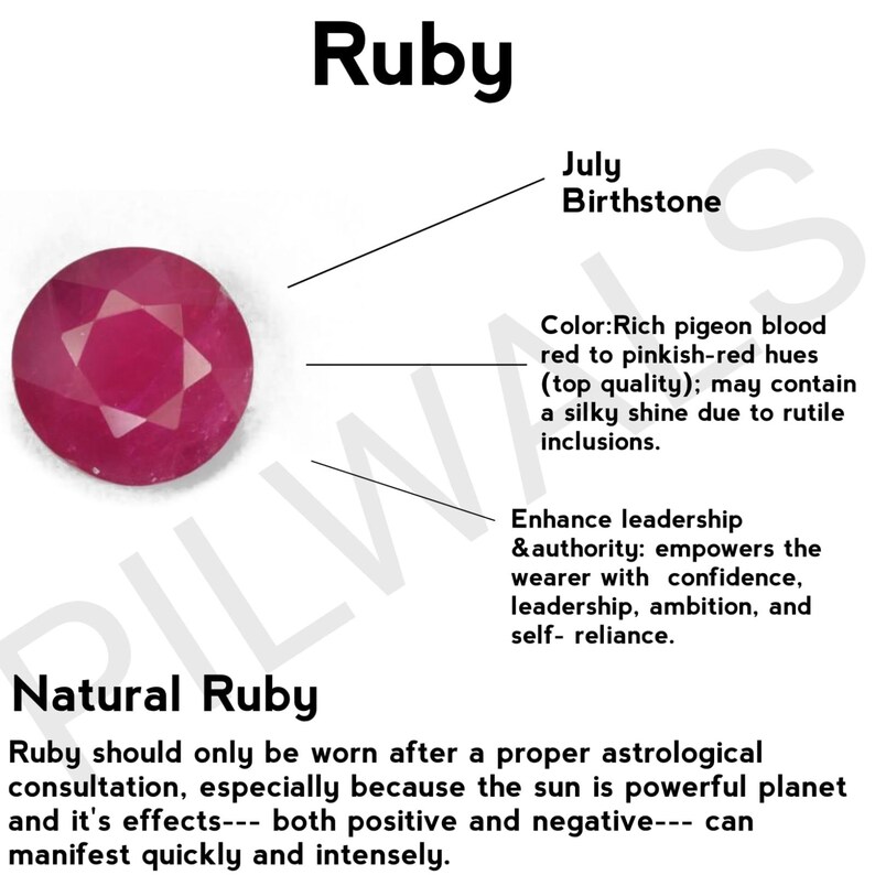 Star Ruby Stackable Ring: 925 Sterling Silver Round Cab Promise Ring image 9