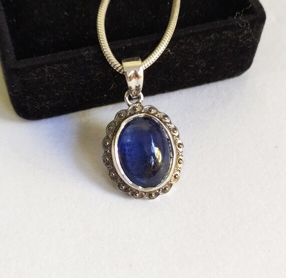 Blue kyanite pendant sale