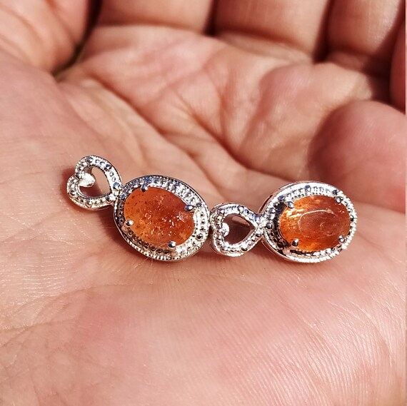 Sunstone Earrings oregon Sunstone Jewelry dainty Earrings orange