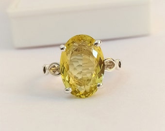 Details about Natural Pave Diamond Oval Lemon Quartz Gemstone 925 Sterling Silver Ring Jewelry Details about Natural Pave Diamond Oval Lemon Quartz Gemstone 925 Sterling Silver Ring Jewelry