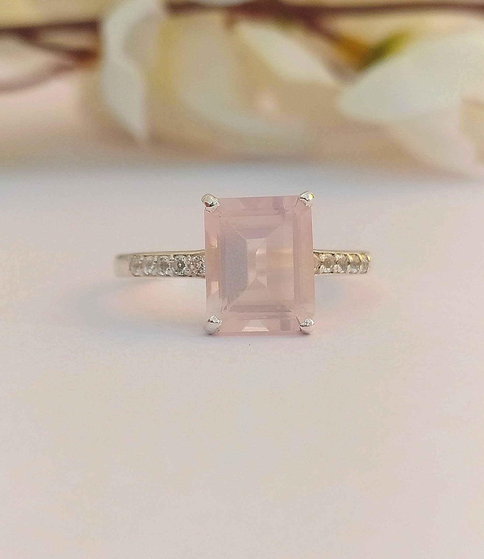 women rose quartz engagement ring women rose quartz engagement ring