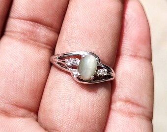 Natural Cat s Eye Ring Cat s Eye Chrysoberyl Cat s Eye Engagement Ring Cat s Eye Statement Ring 925Sterling Silver Jewelry Handmade Ring 501