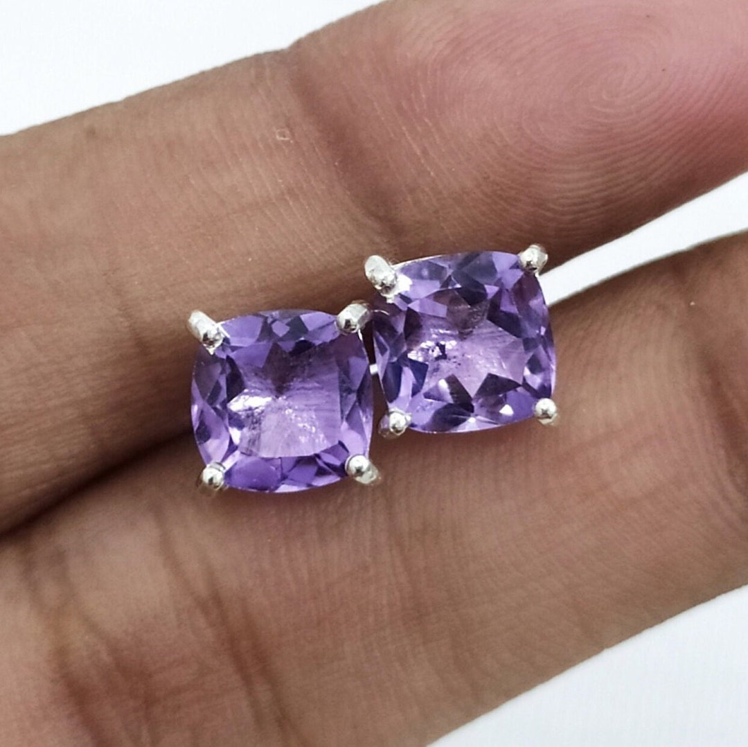 Natural Purple Amethyst Earrings/ Rose Gold & Sterling Silver/ | Etsy |  Purple amethyst earrings, Amethyst earrings, Rose gold earrings