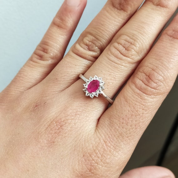 Bague de fiancailles rubis delicat bague de naissance rubis naturel bague de groupe unique bague de mariage rubis rouge bague de bijoux en argent sterling 925 96 Etsy France