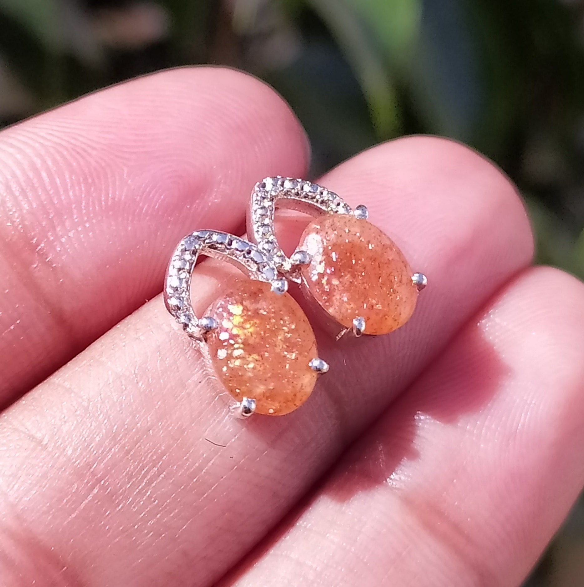 Sunstone Earrings Sunstone Earrings
