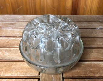 Old Flower Stick Vase 31 Holes Molded Glass Made In France Vintage #A514