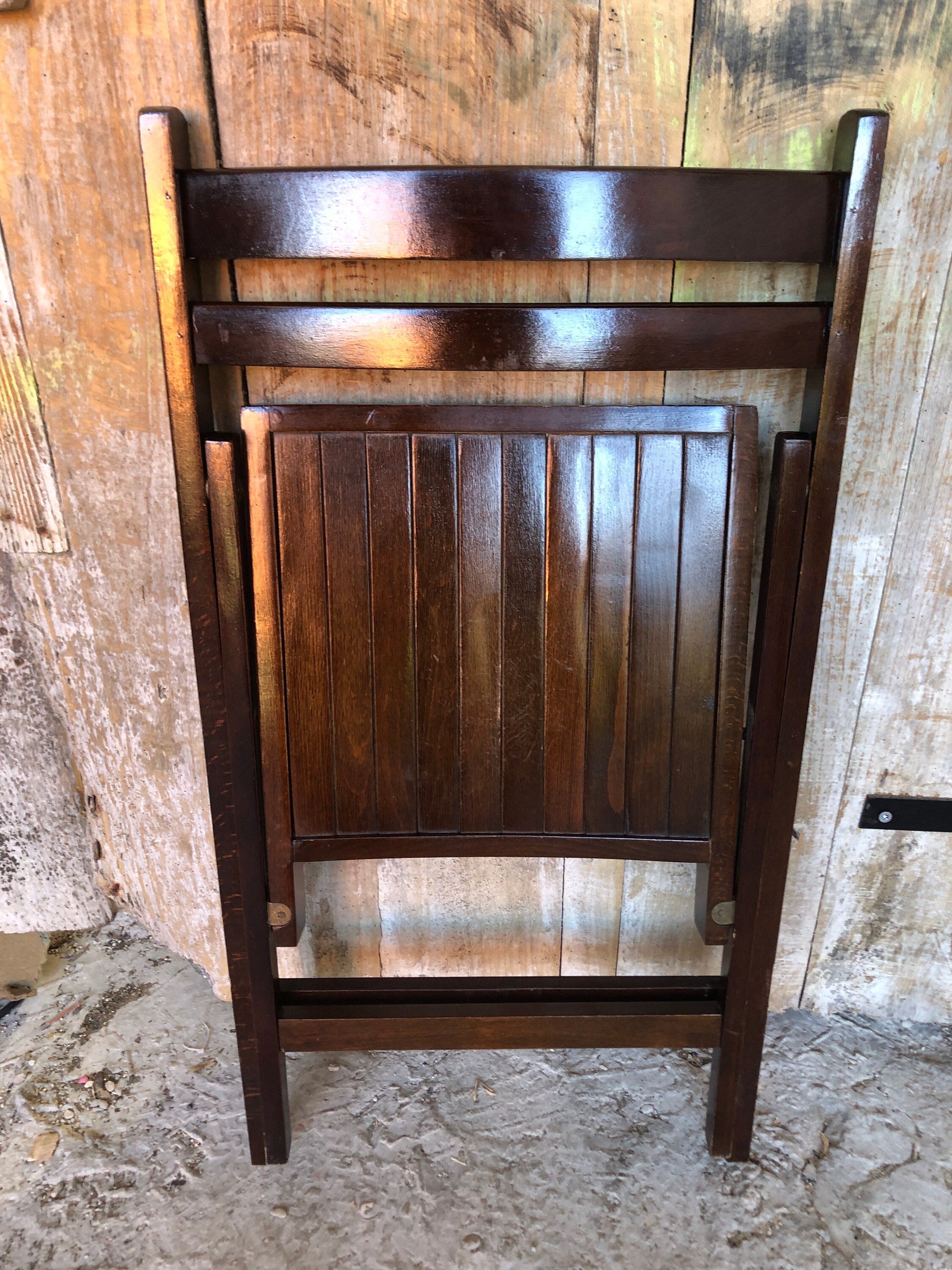 椅子 vintage folding chair Vintage Metal Folding Chair Art Deco Punched Pattern Seat