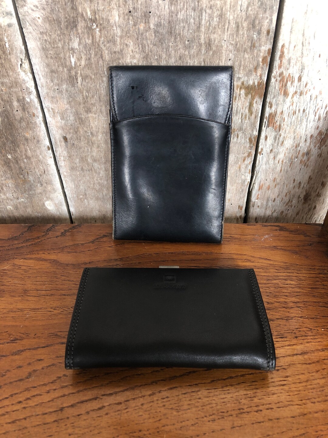 Lot Alte Geldbörse Scheckhefthalter LE TANNEUR Vintage