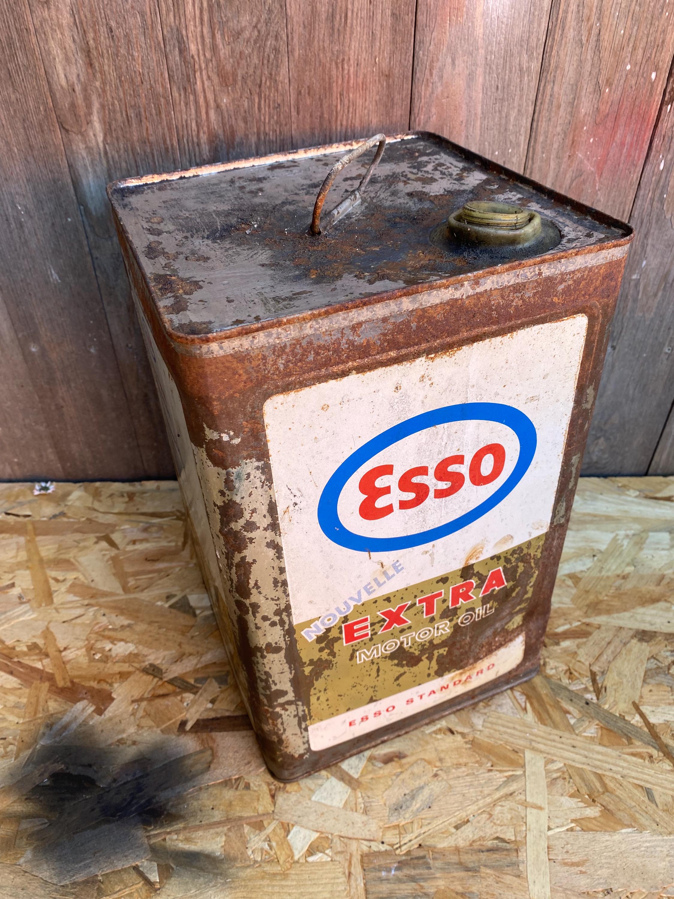 ⭐︎専用⭐︎【ESSO】ヴィンテージオイル缶　蓋付 ⭐︎専用⭐︎【ESSO】ヴィンテージオイル缶 蓋付