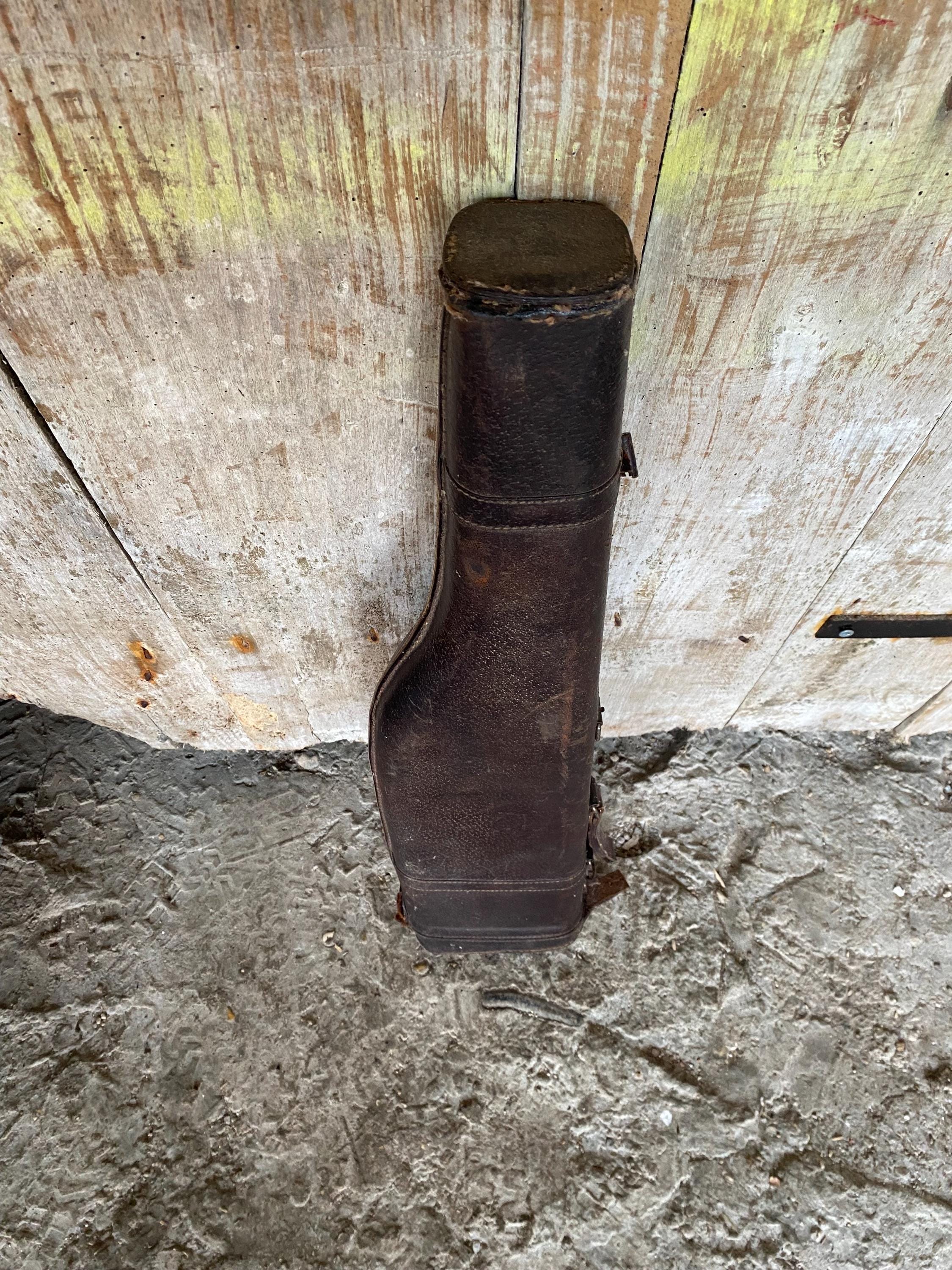 Ancien Étui à Fusil En Simili Marron - Rangement Et Protection