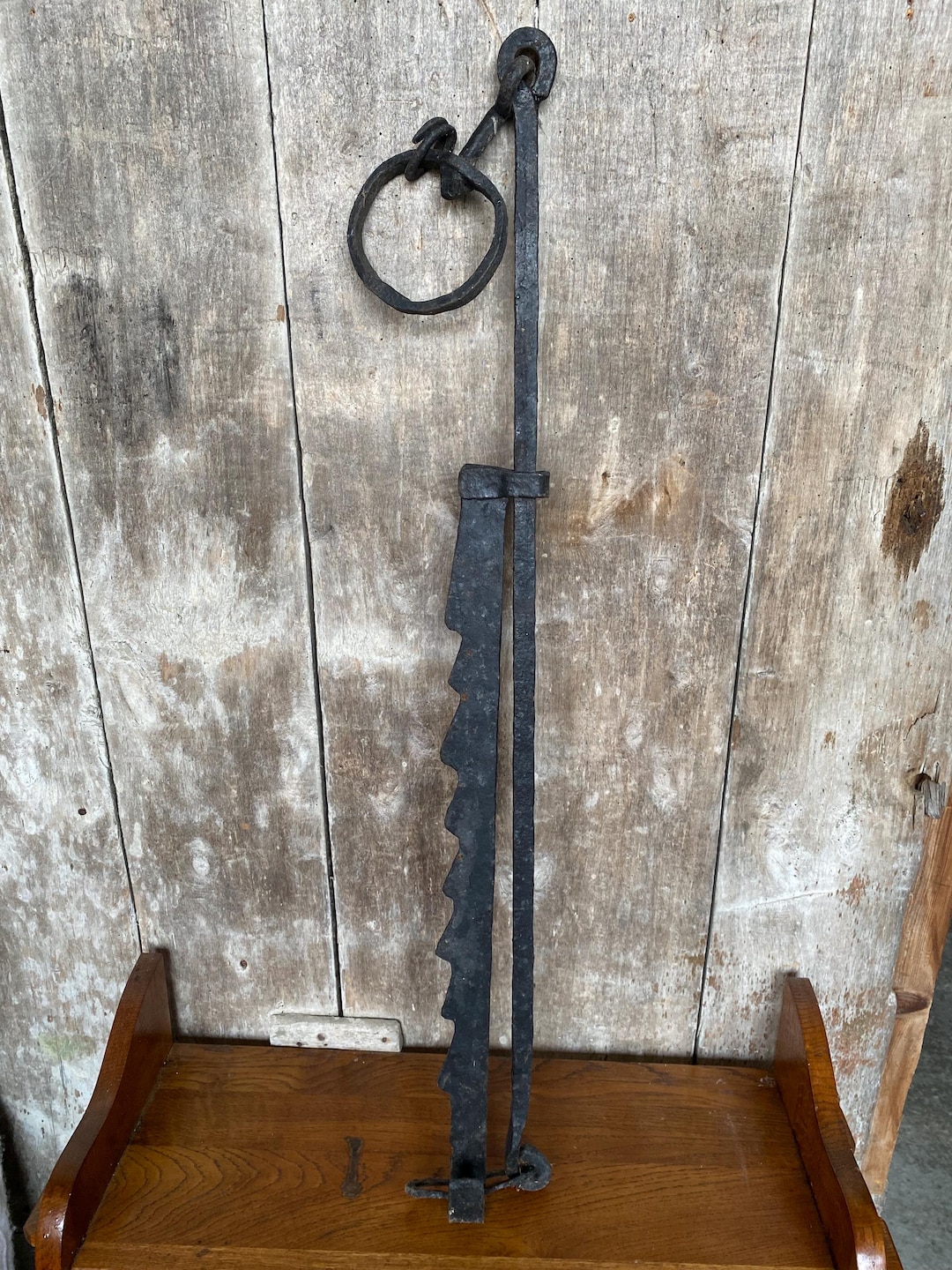 Ancient Cooking Rack Old Cooking Rack Fireplace Wrought Iron Black 19th Century Vintage # ...