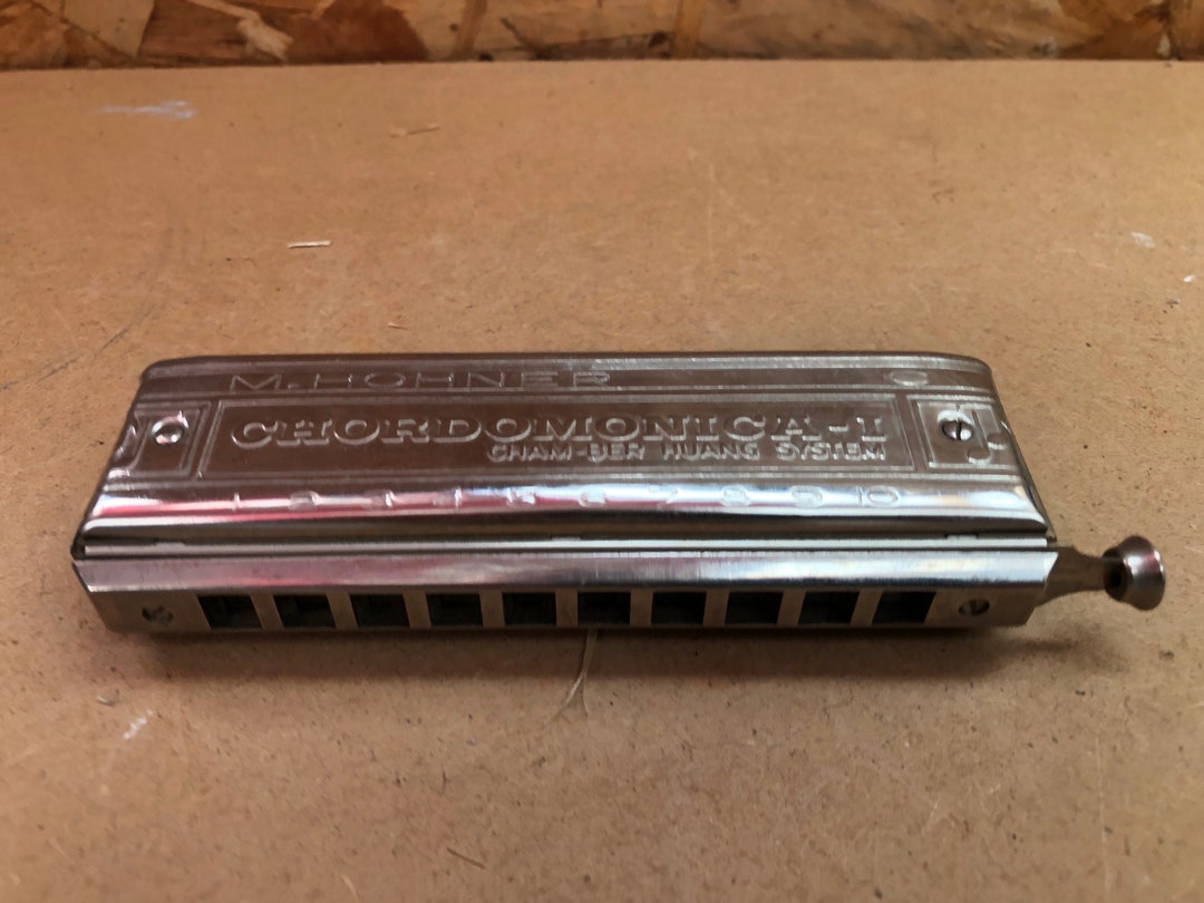 Old Harmonica M. HOHNER Chordomonica-i Vintage Chrome #A992 - Etsy