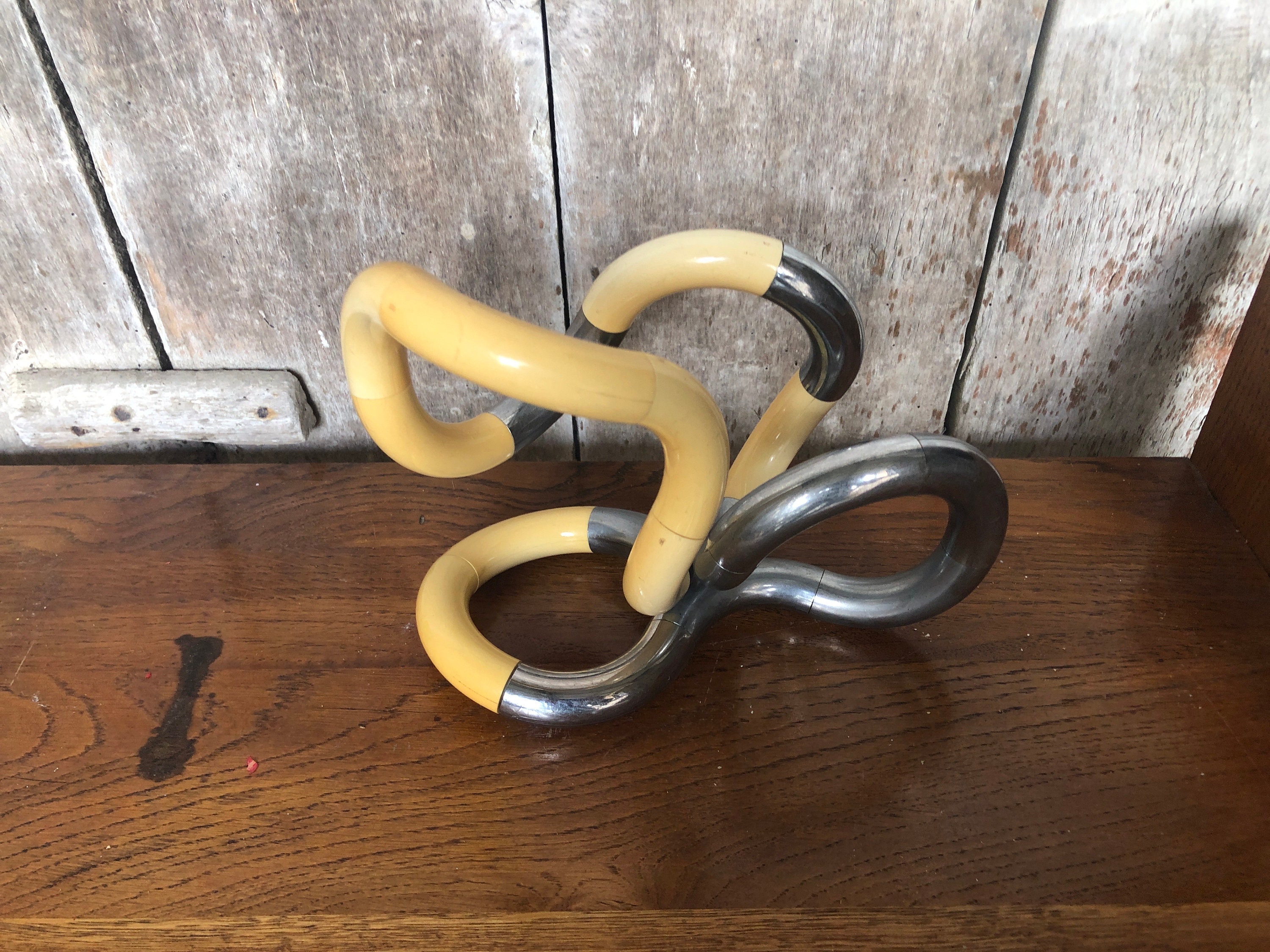 Old TANGLE Sculpture Richard X Zawitz 1982 Chrome & White Plastic #A810