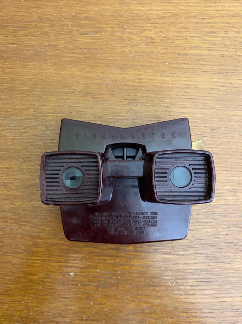 Viewmaster Model E Antique 3D Stereoscope VIEW-MASTER Model E Viewer + 5 Vintage Discs # ...