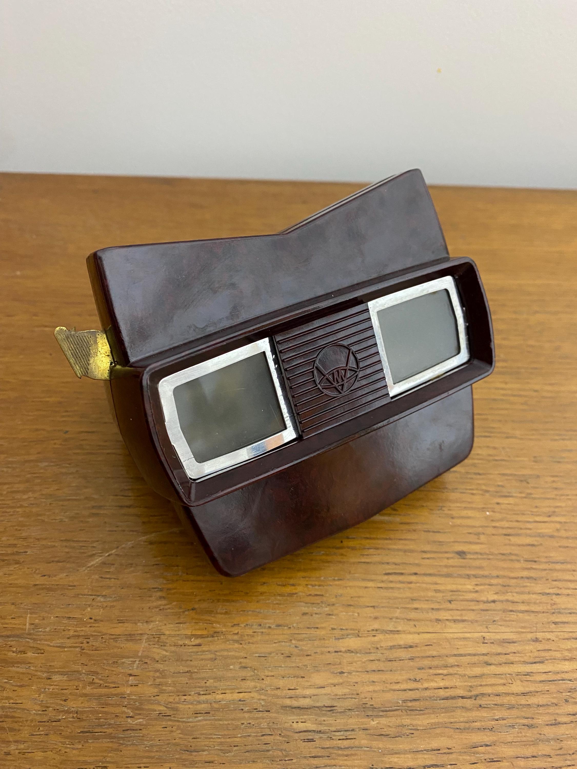 Viewmaster Model E Antique 3D Stereoscope VIEW-MASTER Model E Viewer + 5 Vintage Discs # ...