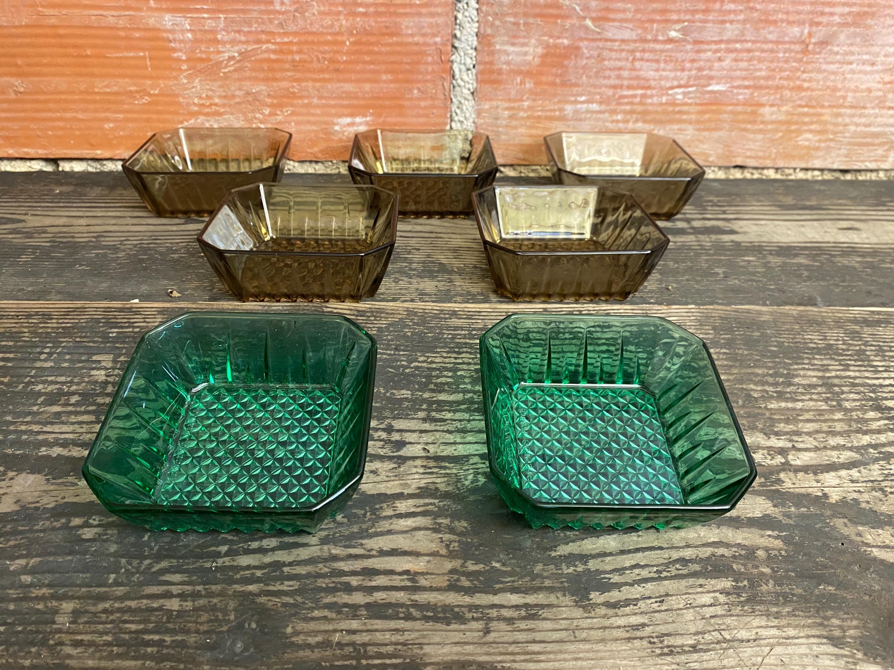 Service à Café Arcoroc 16 Pièces – Verre Trempé Fumé – Vintage Années 70/80