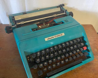 Olivetti Studio 45 - Máquina de escribir vintage - hermoso color y
